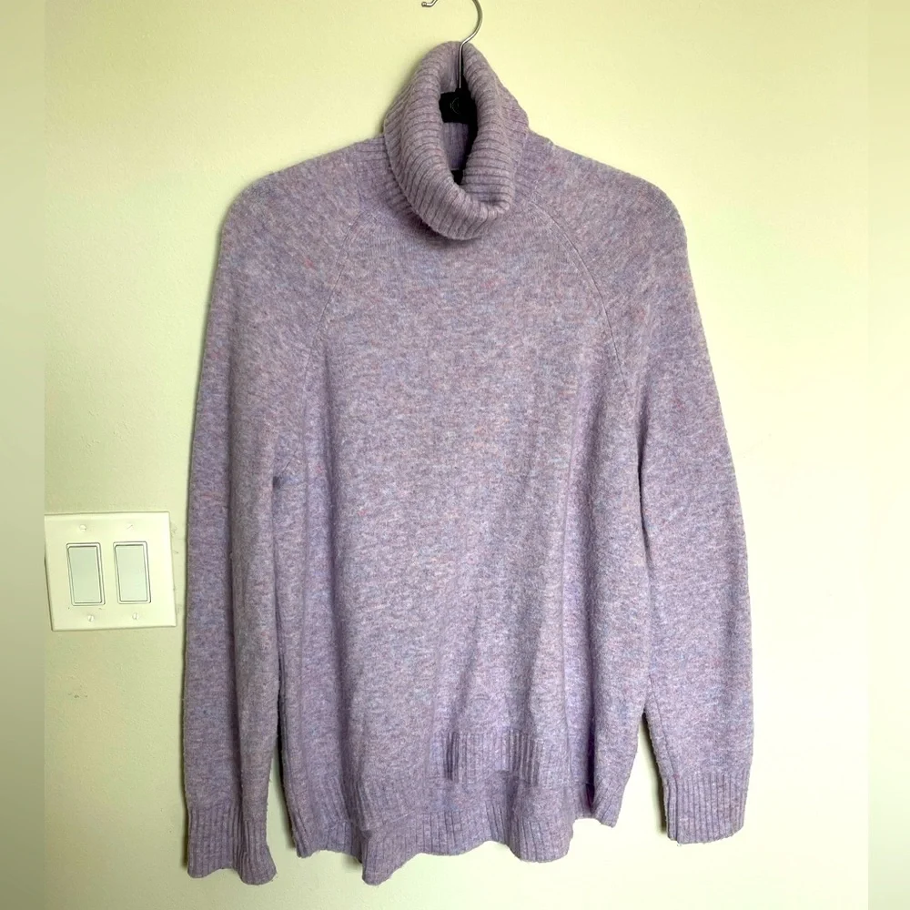 J.Crew Purple Turtleneck Sweater - Picture 1 of 5